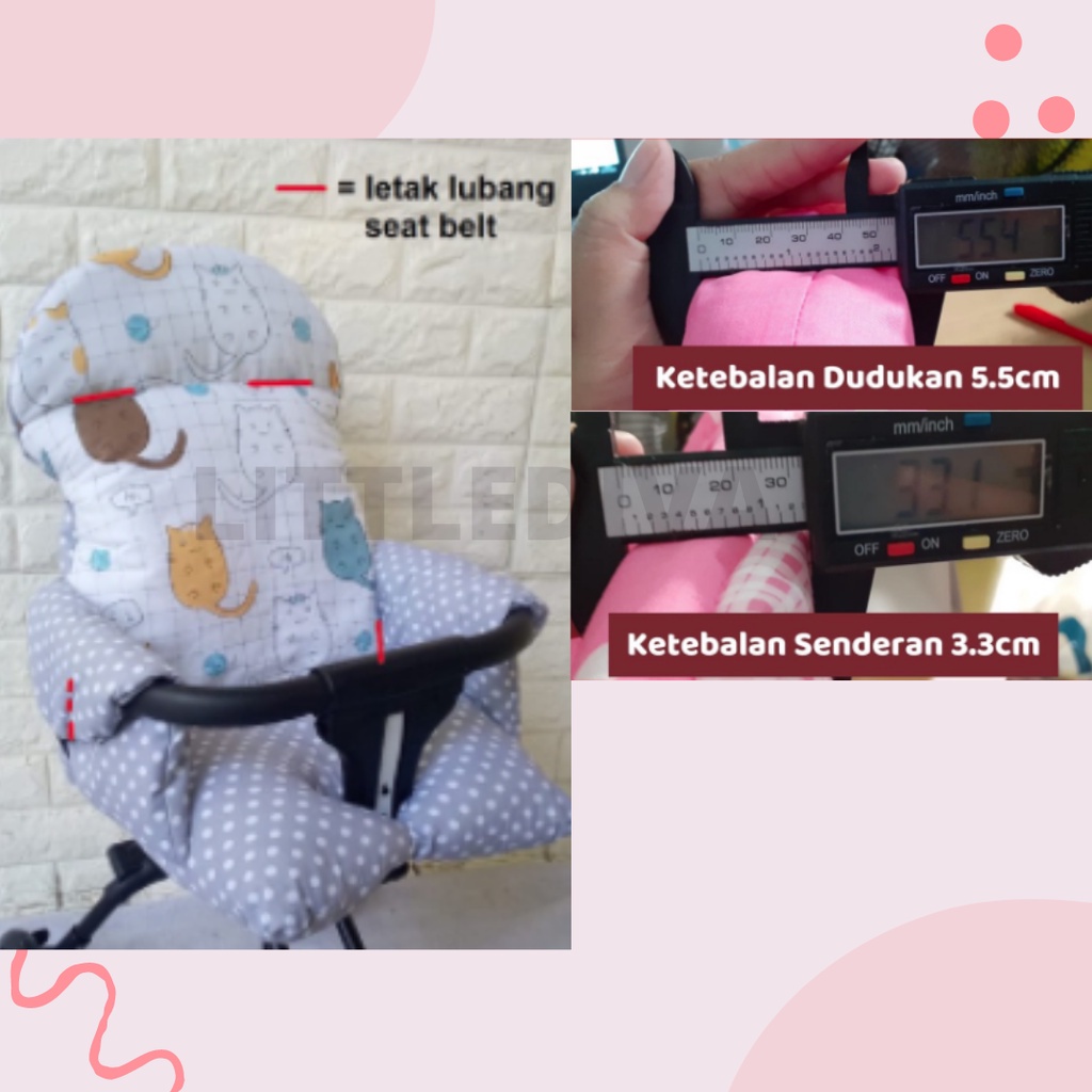 Alas Stroller Pad EGG 55 KAOS JAGUAR - TANPA TALI SEATBELT Alas Stroller Telur Akachan Kereta dorong bayi fit to baobaohao v1 v2 v5 v8 / Egg / Baby Elle Rider Labeille City 8871 Egg 8870