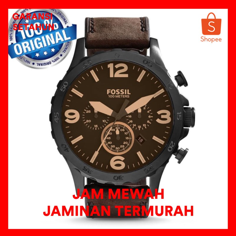 Jam Tangan Pria Merk Fossil JR 1487 / JR1487 Original Free yes