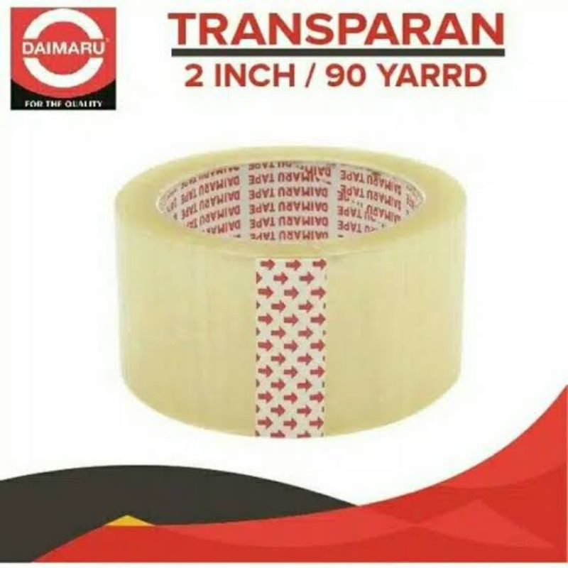 

Lakban DAIMARU bening coklat 2 inch / Lakban OPP bening cokelat Daimaru