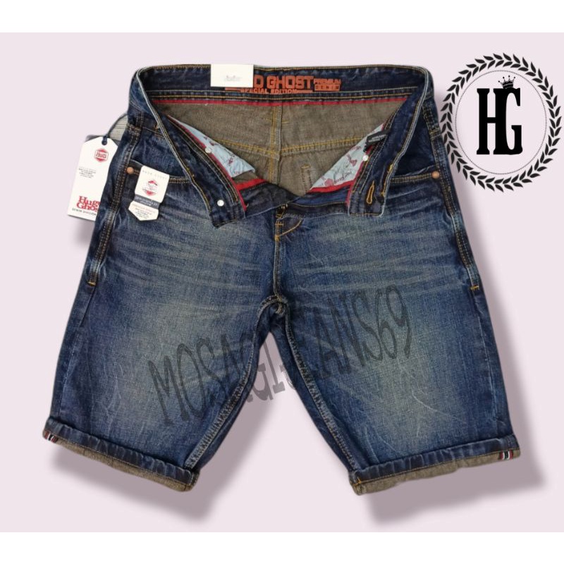 CELANA PENDEK JEANS HUGOGHOST PREMIUM