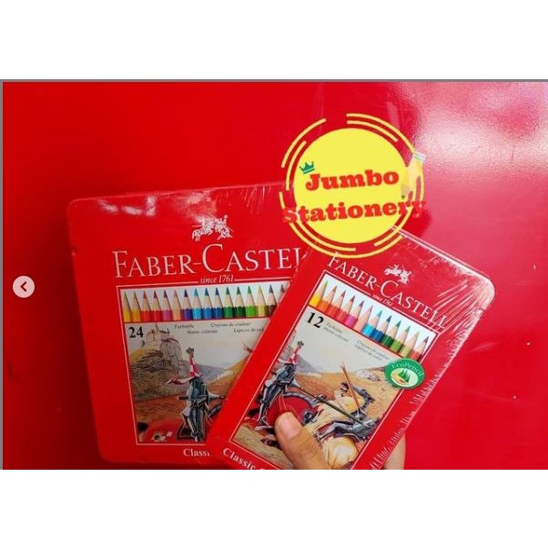 PENSIL GAMBAR CLASSIC FABER CASTELL 12 WARNA PENDEK