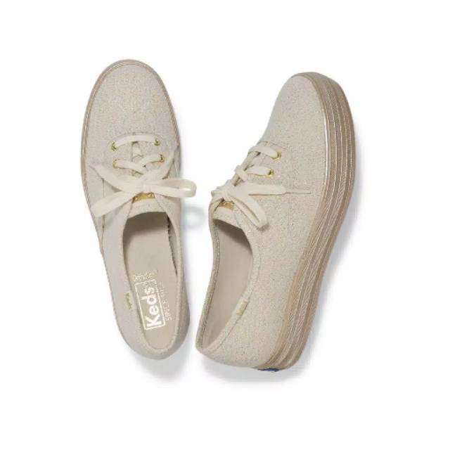 Keds Triple Shimmer Gold