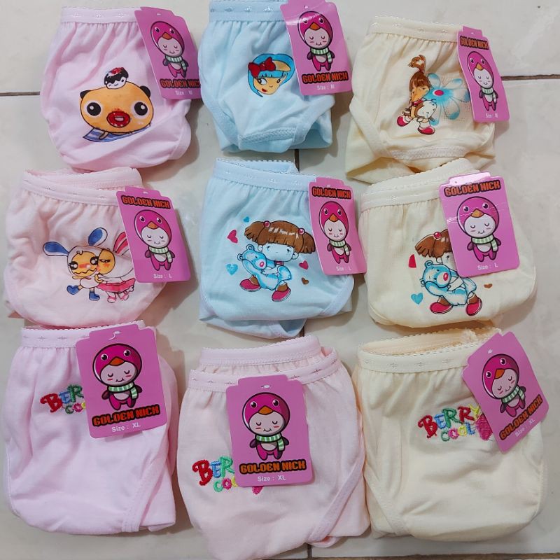 LUSINAN CELANA DALAM ANAK PEREMPUAN GOLDEN NICK GN
