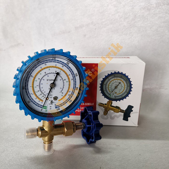 Manifold Single R22 R134A R410A R32 Starmec CT466GF Sparepart