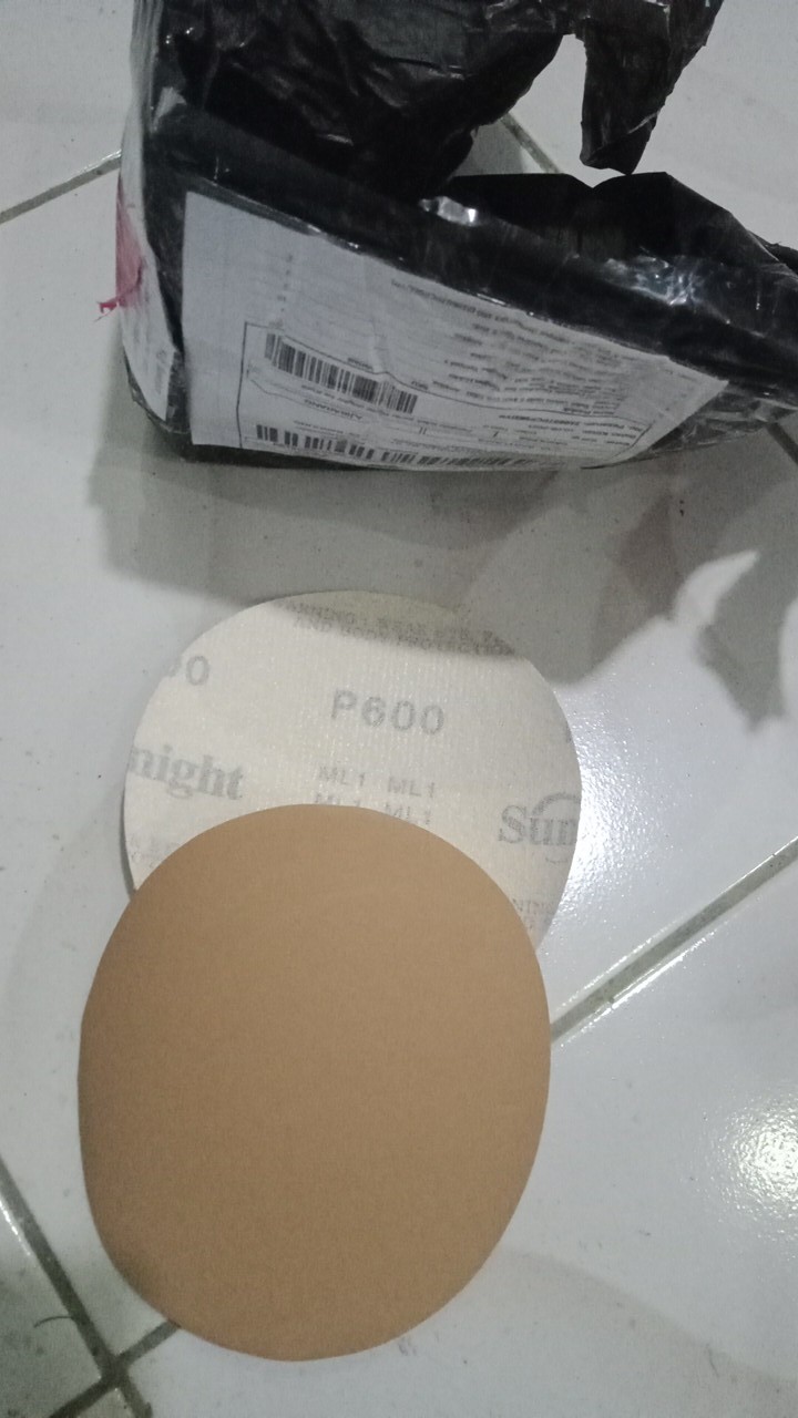 Amplas Bulat Velcro Gold 5 Inch Grit 600 - Amplas Tempel