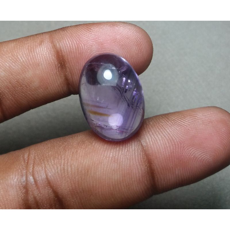 Natural Amethyst Cabochon Batu kecubung ungu Dim 20x15x9