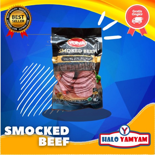 

SMOKED BEEF YONA 250 gr 500 gr 1 kg FROZEN MAKANAN MINUMAN FROZEN FOOD ANAK GIZI BERNADI KANZLER