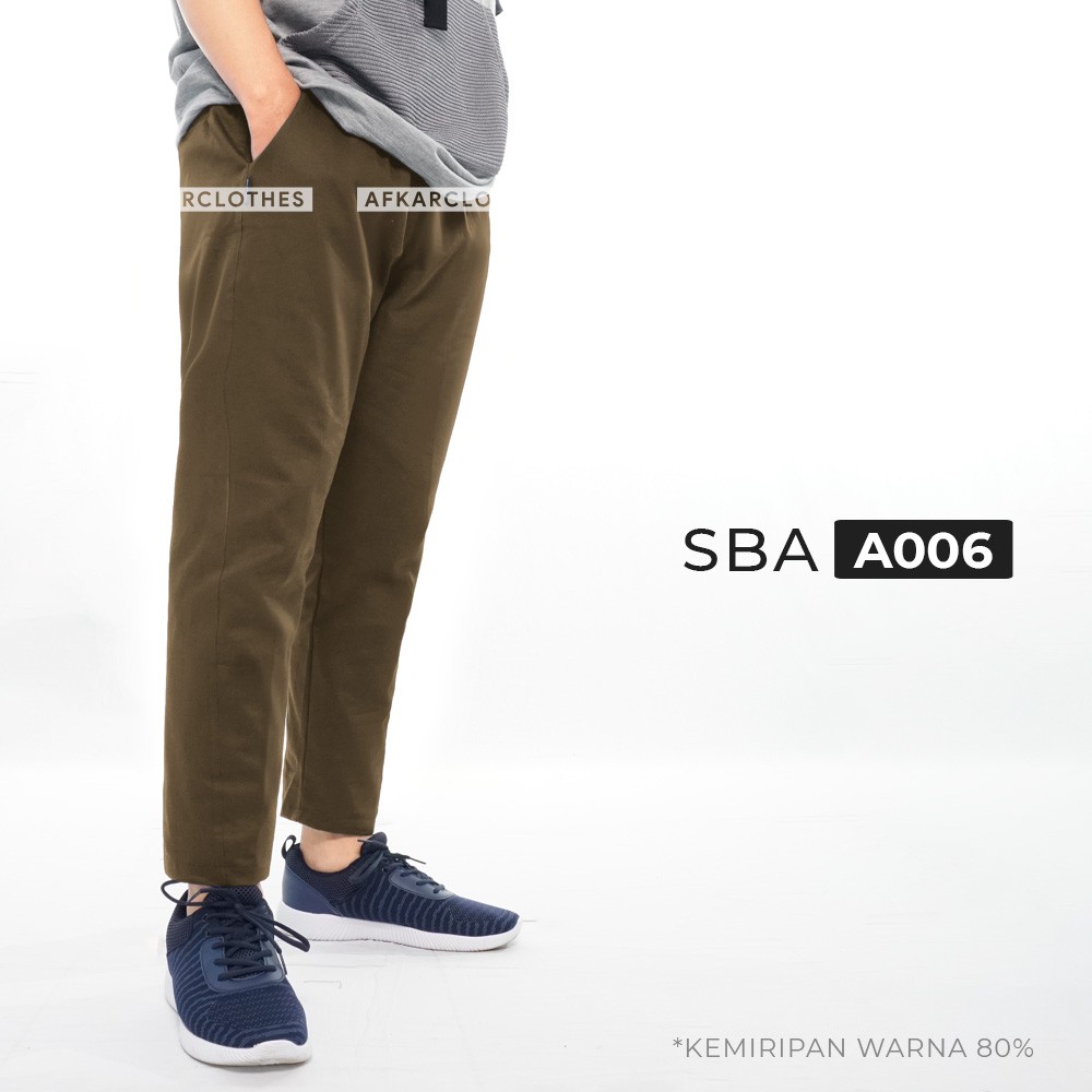 AFKAR Celana Sirwal Pensil Pria Kasual Slim Fit SBA