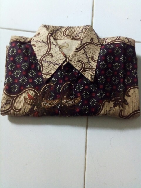 Size M L Xl Xxl Xxxl Bswart Batik Hrb026 Kenongo Hem Pendek Padi Pekalongan M L Xl Batik Pria Murah