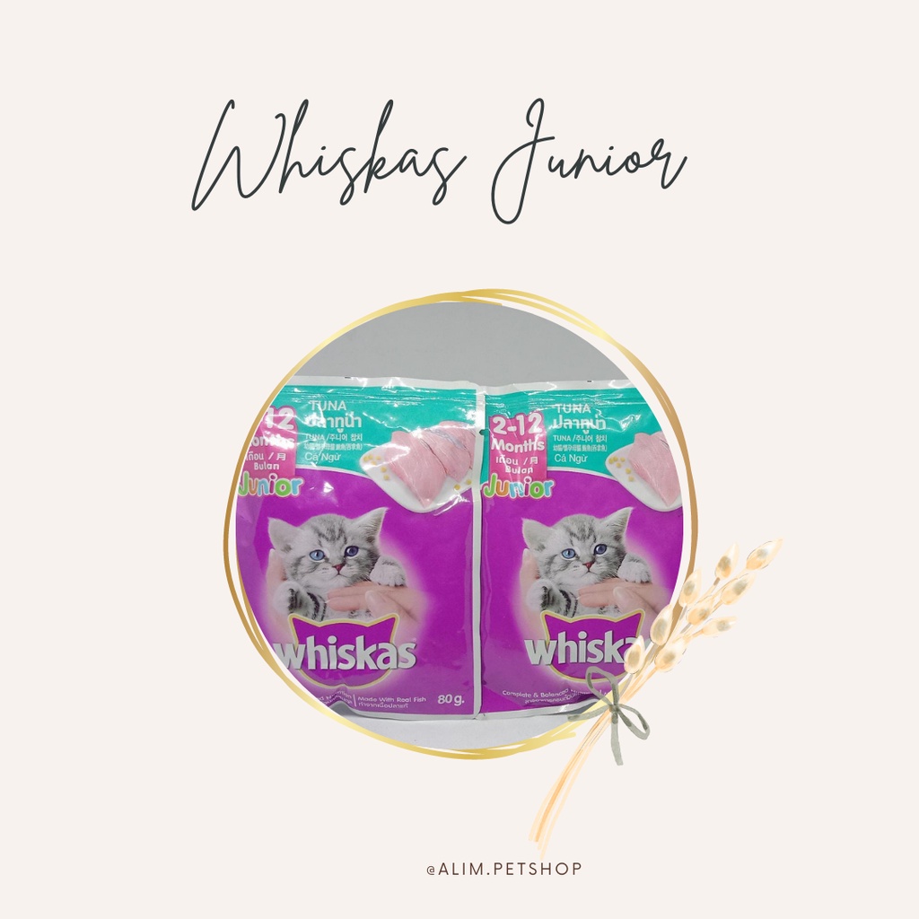 Whiskas Junior / Kitten / Makanan Basah/ Wetfood