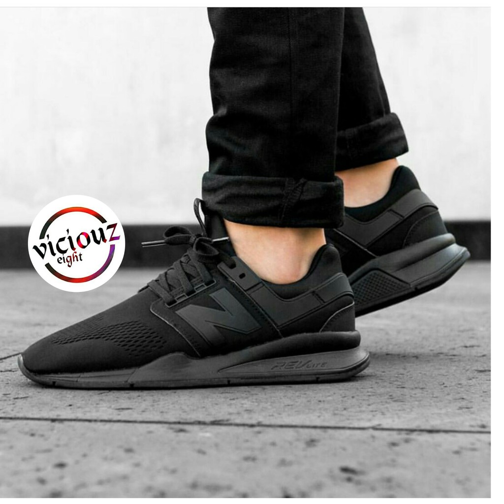 new balance full black