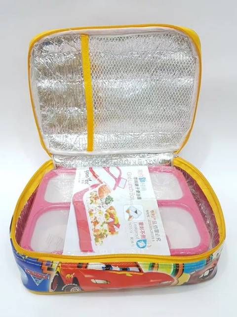 Tas Bekal Anak  Anak Motif Full Foil Lapis Mika Kualitas Premium S1 / LUNCH BAG