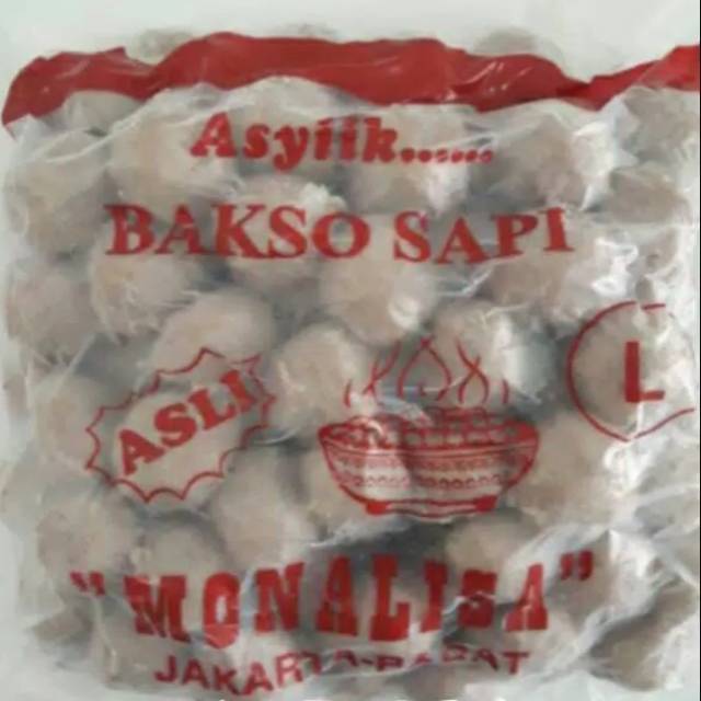 

[ASLI] Baso Sapi Monalisa (M)/(L)/(UL) urat/halus isi 100pcs