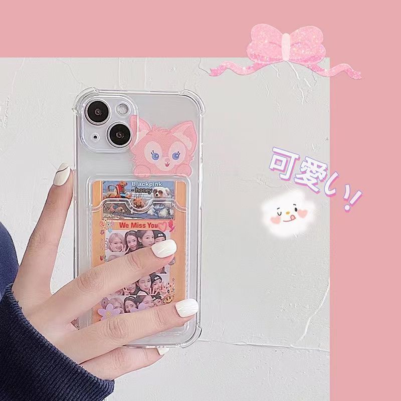 Soft Case Silikon TPU Transparan Motif Rubah Untuk IPhone 13 12 Mini 11 10 Pro XS Max X XR 8 7 6 6S Plus