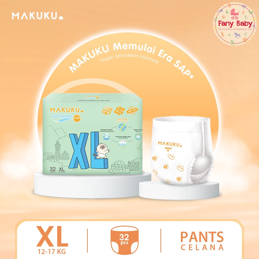 MAKUKU AIR DIAPERS COMFORT+ TAPE - PANTS / POPOK