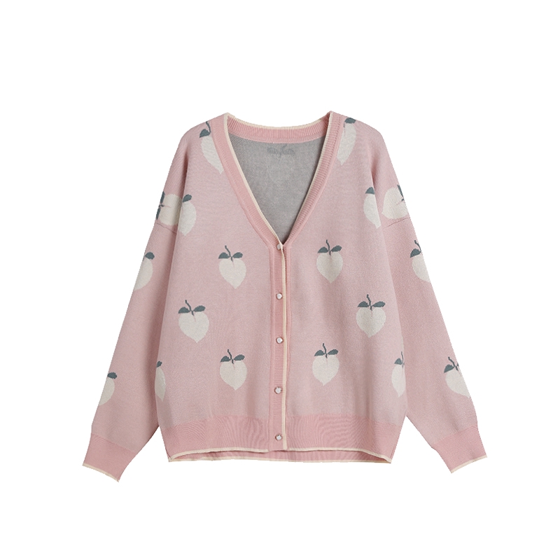 peach sweater