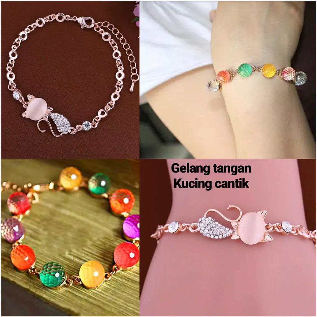 NunuLisaTan - Fashion Aksesoris Perhiasan Wanita Aneka Gelang Tangan Wanita Import