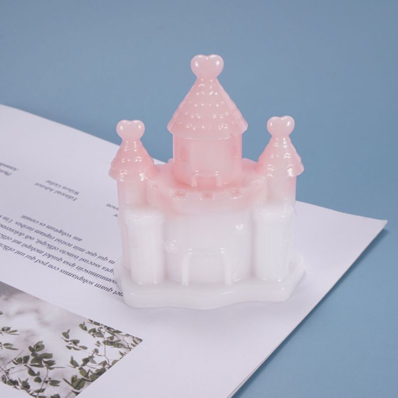 SIY  Resin Crystal Epoxy Mold Three-dimensional Castle House Fantasy Decoration Casting Silicone Mould DIY Crafts Making Tool