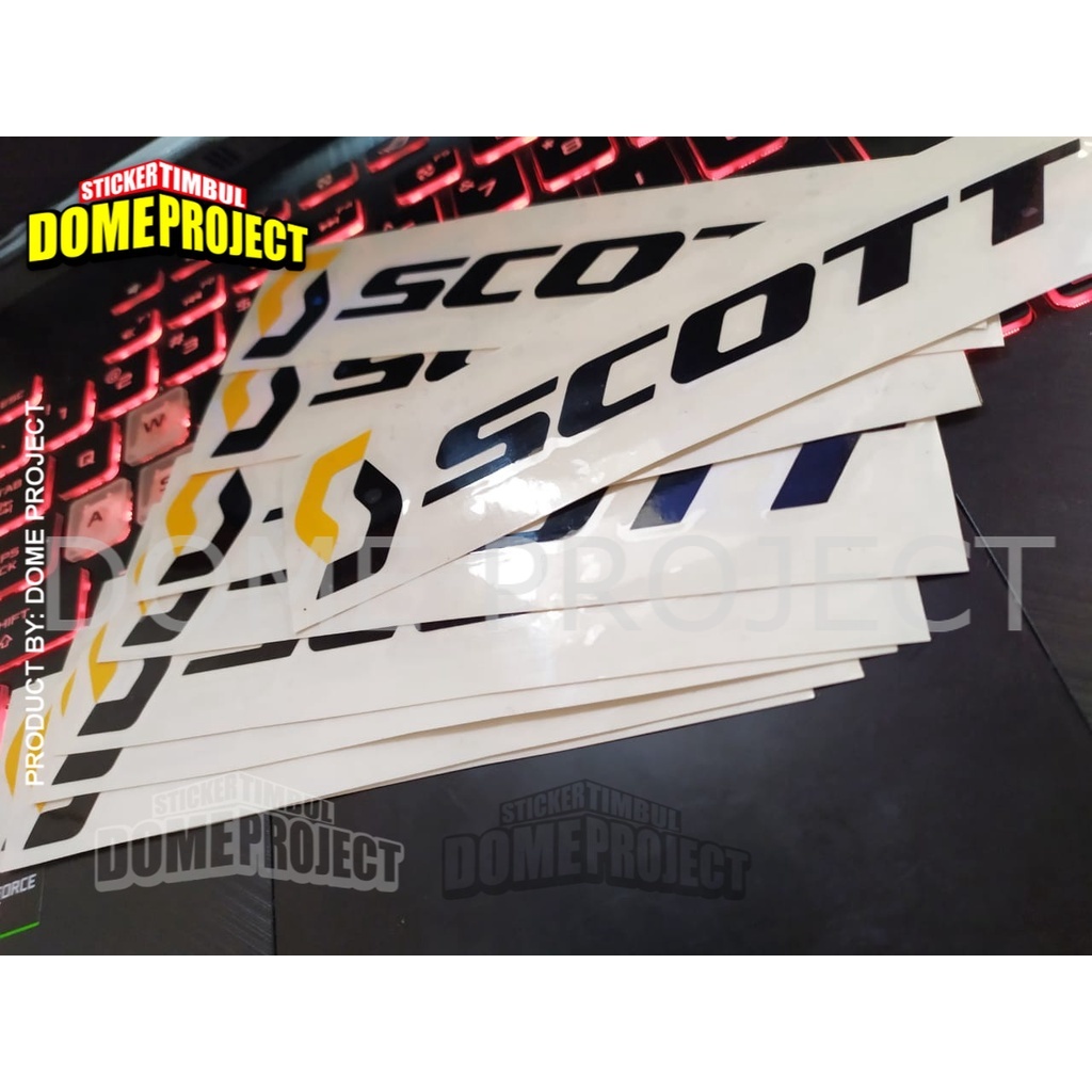 STIKER MOTOR CUTTING SCOTT IMPORT STIKER SEPEDA AKSESORIES FRAME