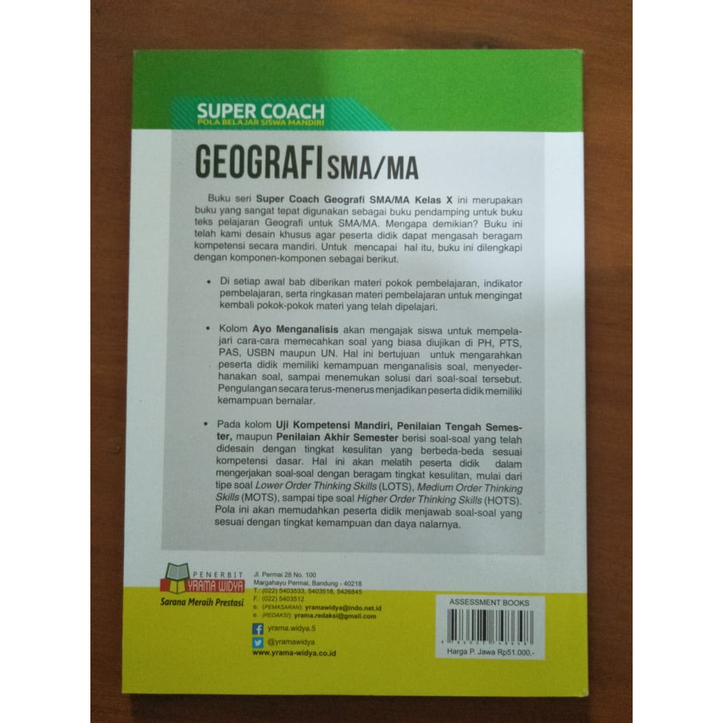 Buku Ringkasan Dan Latihan Soal Geografi Sma Ma Kelas X Kurikulum 2013 Revisi Shopee Indonesia