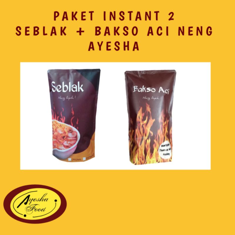 

PAKET 1PCS BAKSO ACI +1PCS SEBLAK
