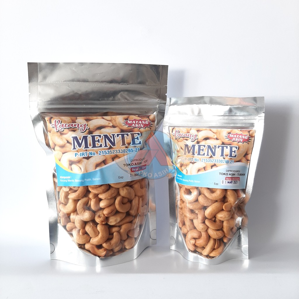 

Kacang Mente / Mede / Mete Goreng Rasa Asin Gurih Siap Makan 200gr (Matang) - Toko Asih