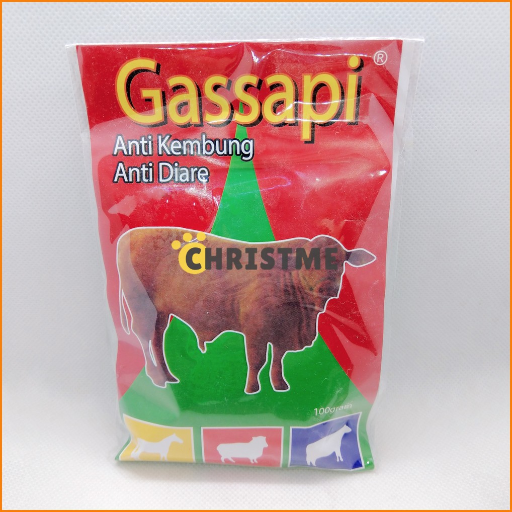 GasSapi 100 gram Original - Obat Kembung Diare Serbuk untuk Ternak Sapi