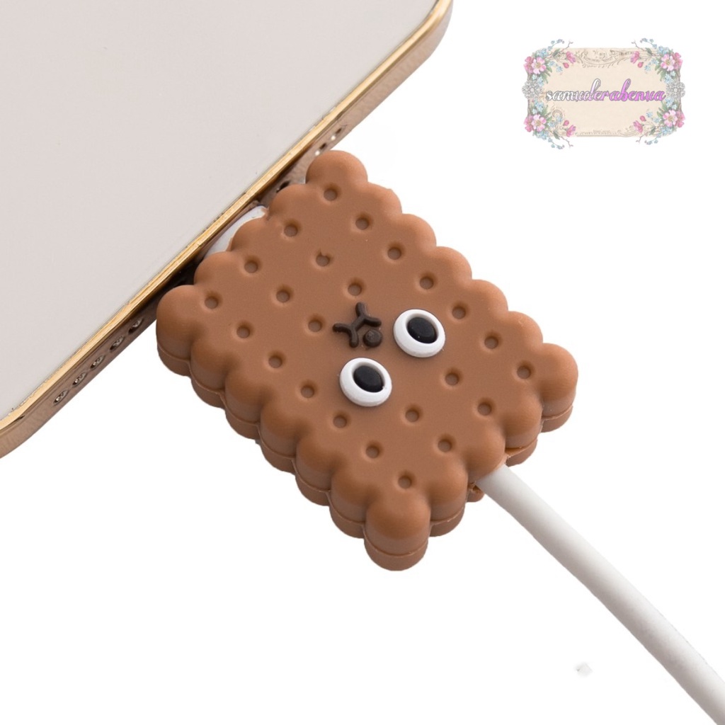 food Cable Bite Pelindung Ujung Kabel Cable Saver Cable Protector karakter makanan SB3445