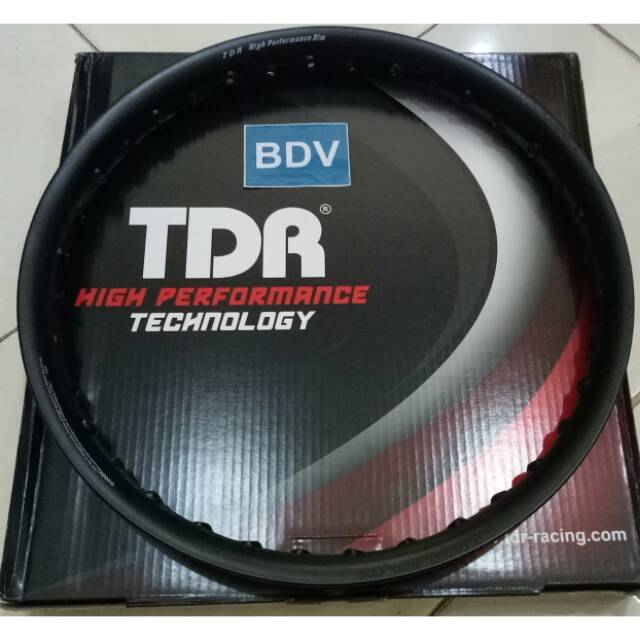 Velg TDR 350 X 17 U Shape Hitam (350 Ring 17)
