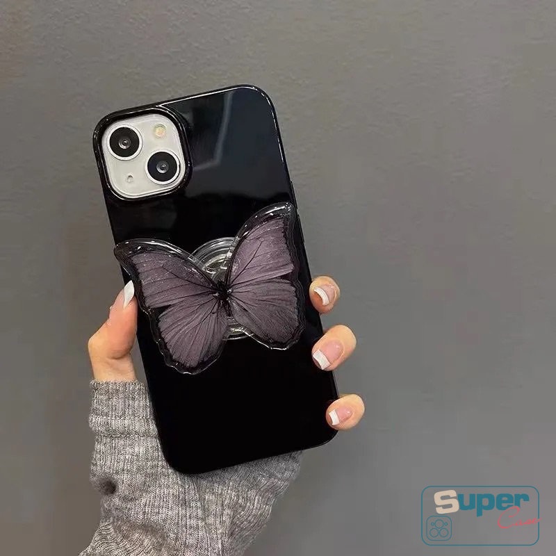 Casing iPhone 11 14 13 12 Pro Max XR X XS Max 7 8 + 7plus Motif Kupu-Kupu Shockproof Mewah Butterfly