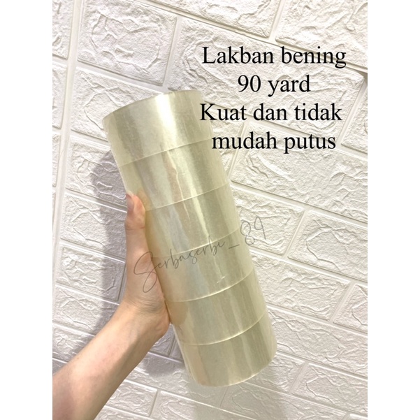 

Lakban bening 45mm x 90yard lakban kuat tidak mudah putus