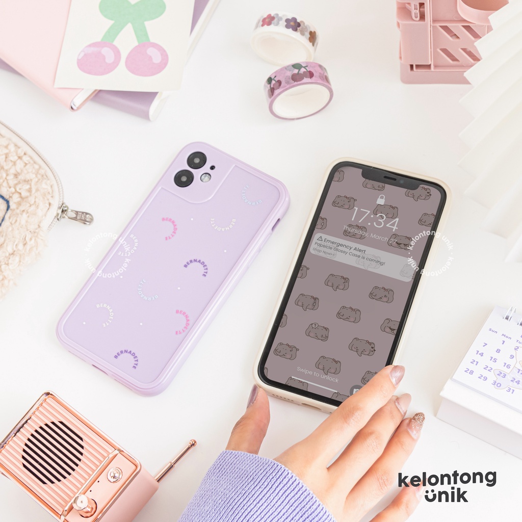 LANGSUNG KIRIM TANPA PO | (Seri 2) For iPhone - POPSICLE Glossy Case - Premium Case Custom Nama