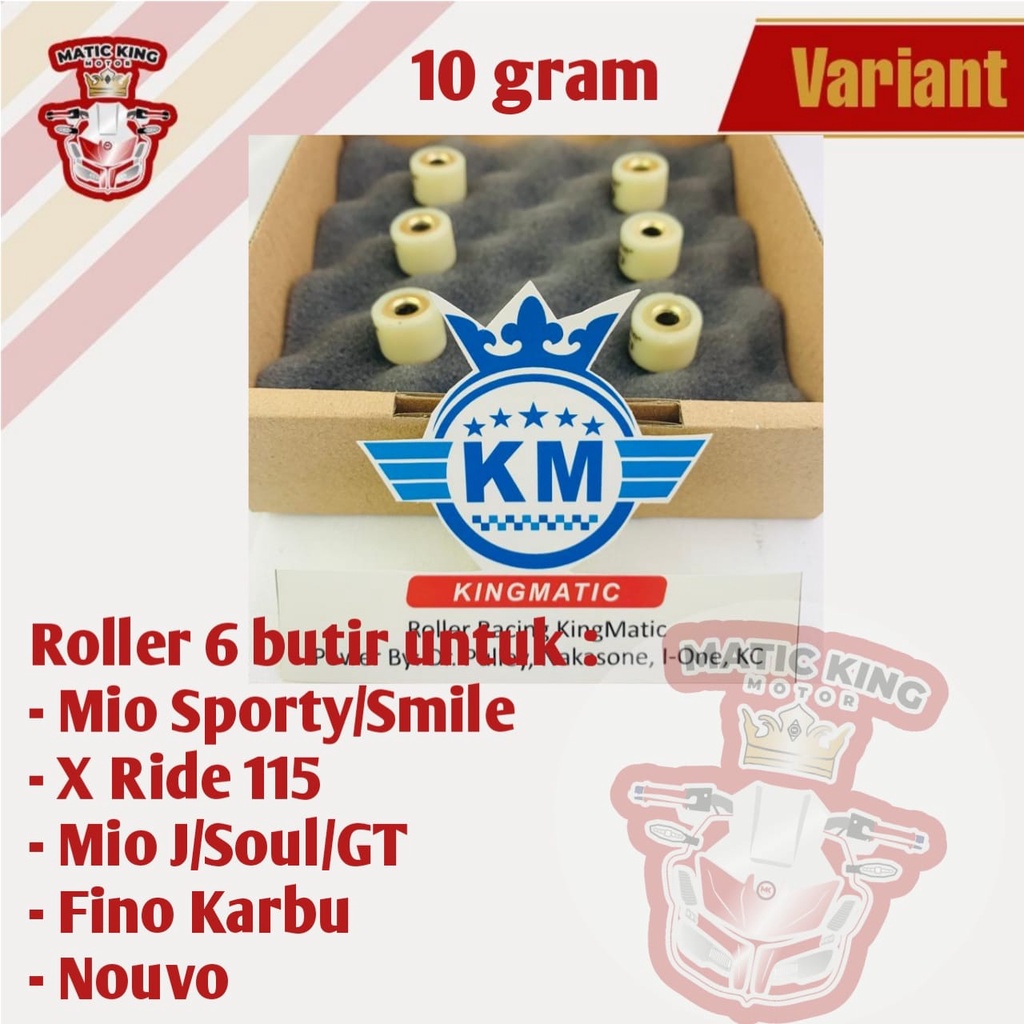 Roller racing Mio sporty smile soul J GT X Ride Fino Nouvo 110 115 Karbu KingMatic 6gram 7gram 8gram 9gram 10gram 11gram