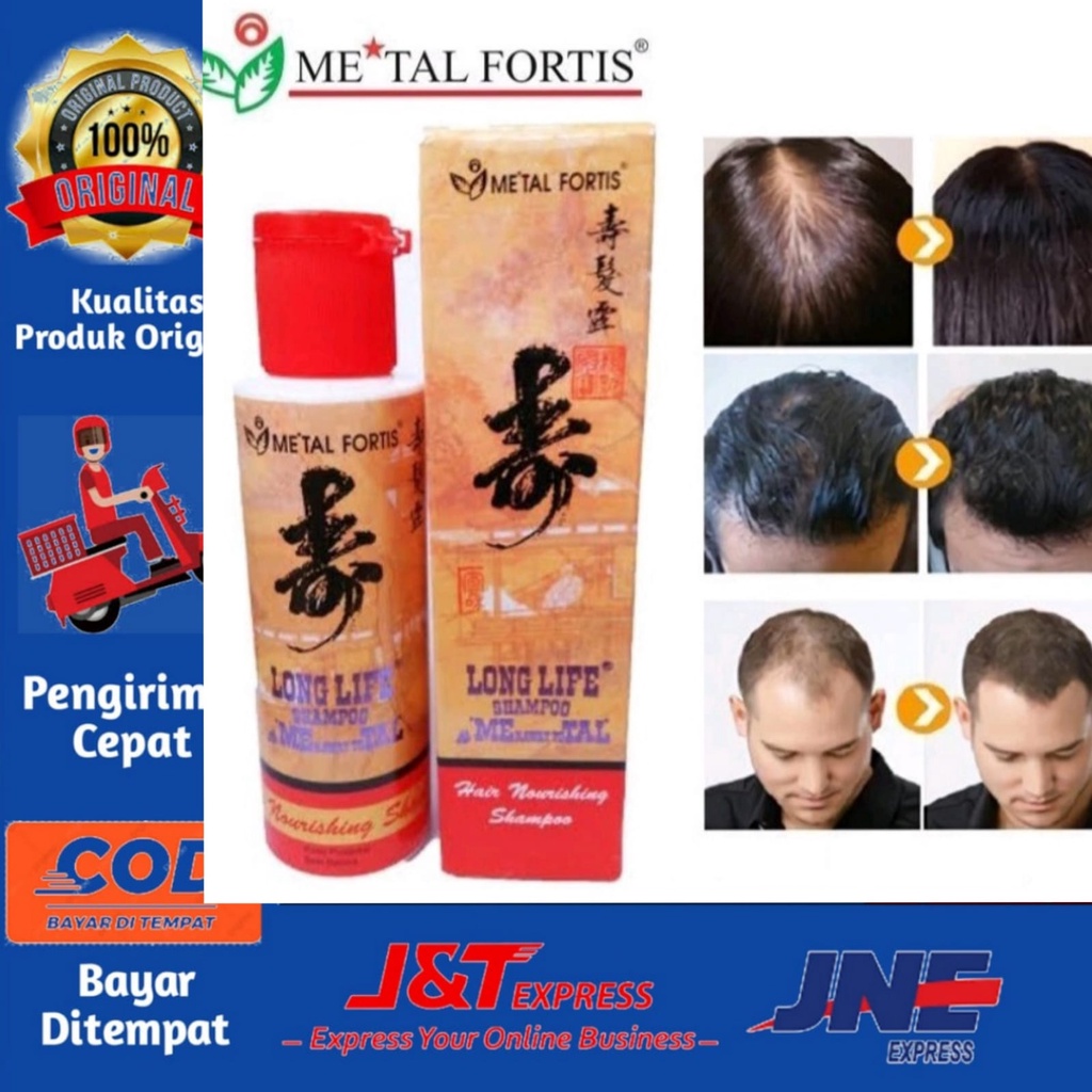 [BISA COD] Shampo Penumbuh dan Pemanjang Rambut 2 Minggu | Metal Fortis BPOM