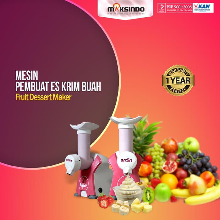 Mesin Pembuat Es Krim Buah Rumahan ARDIN