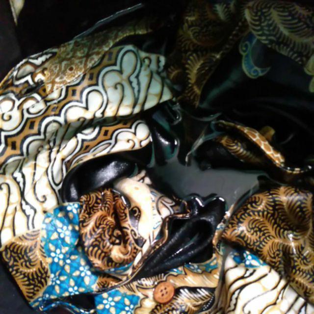 Kemeja Batik Semi Sutra Silky Berfuring Premium Fashion Pria Songket Halus Jatuh Terlaris Di  Shopee