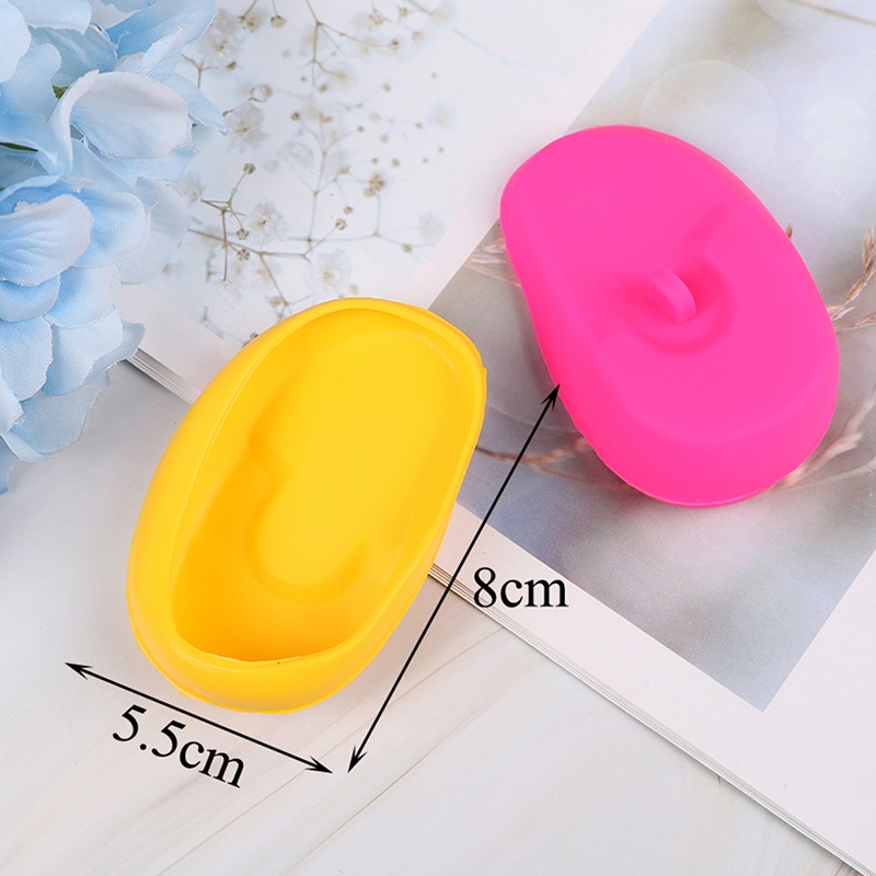 2pcs Penutup Telinga Bahan Silikon Reusable Untuk salon