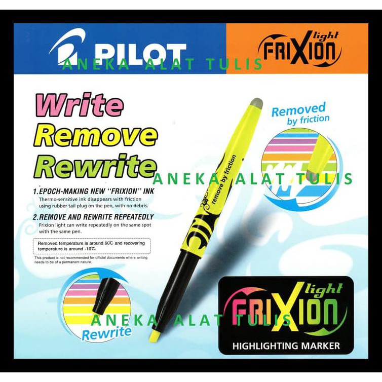 

Pilot Frixion Light Set 6 / Highlighter Frixion Sfl-60Sl-6C - Warna Soft Terjamin