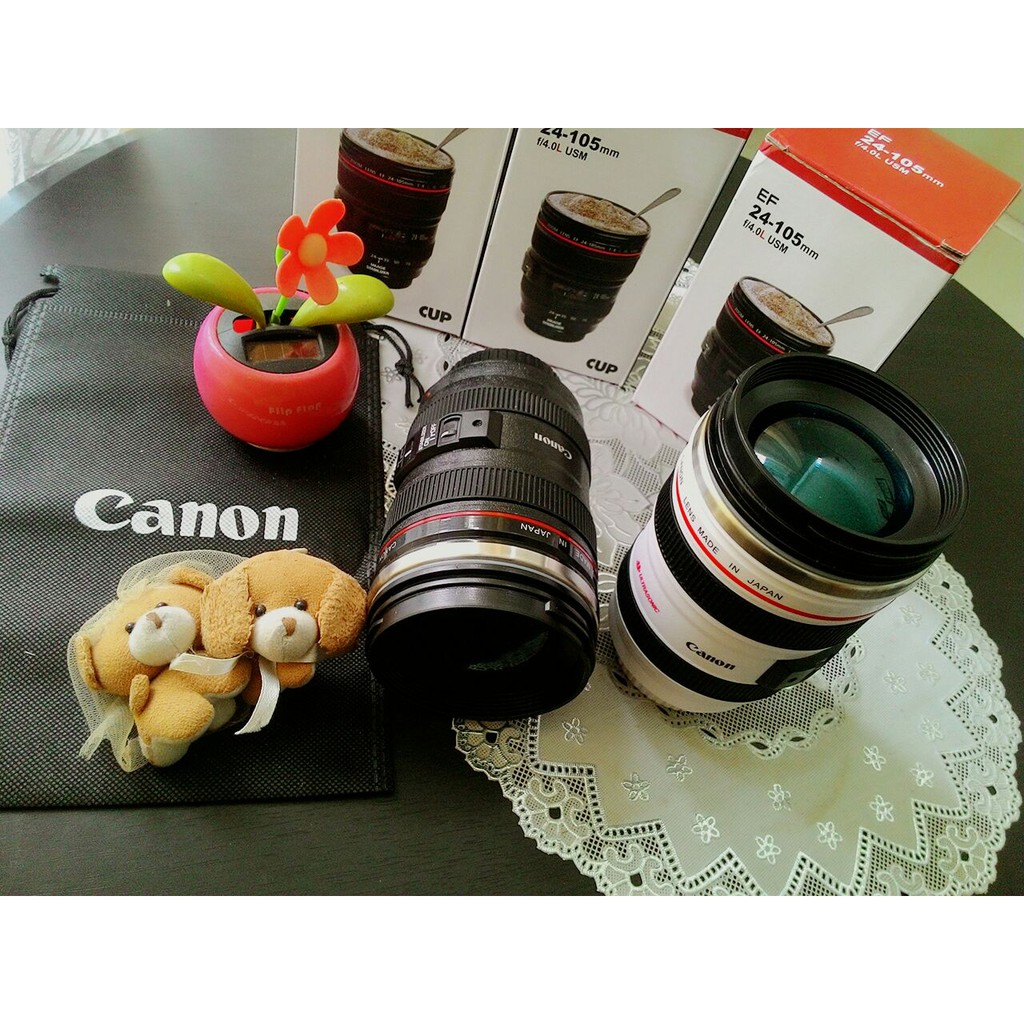 

Mug Lensa Canon 24-105mm Stainless / Lens Cup Canon / Botol Lensa / Gelas Lensa / Cup Lens