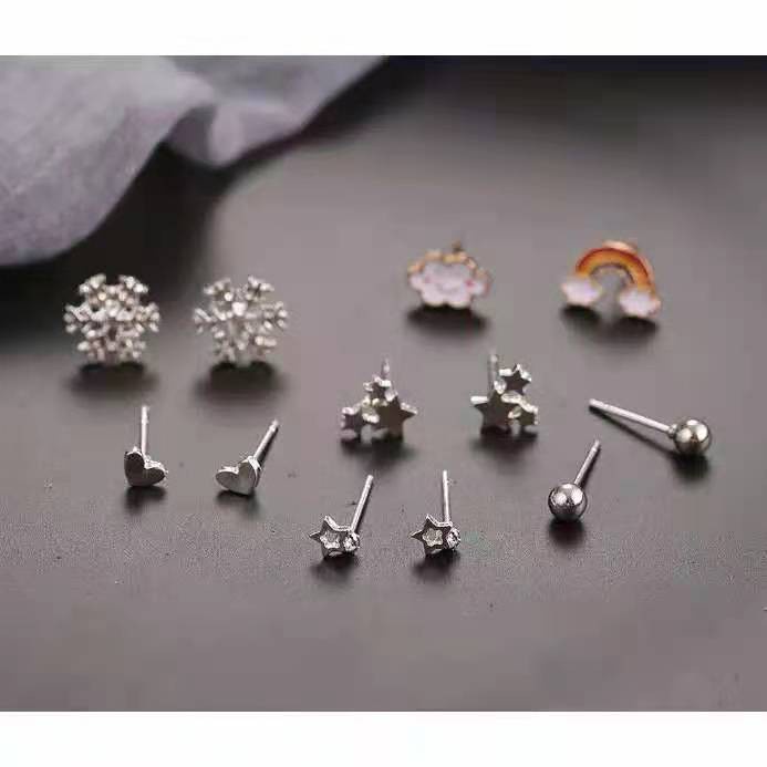 6 Pasang Anting Tusuk Simple Kreatif untuk Wanita