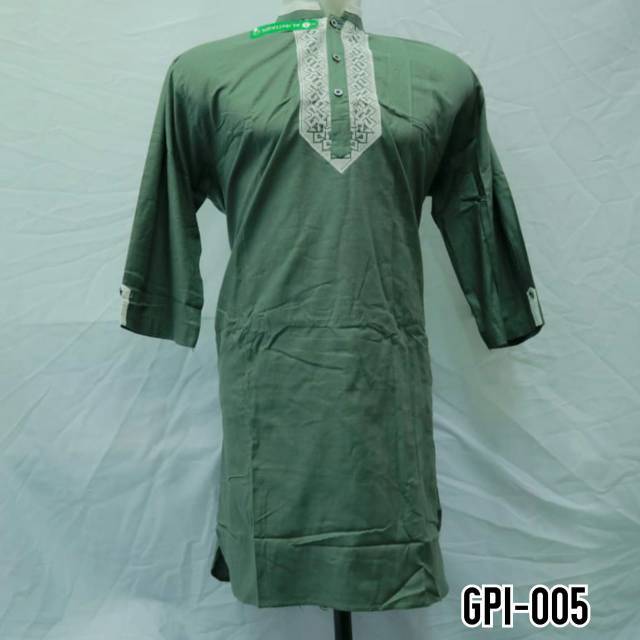 Grosir Baju Koko Pakistan Kurta Muslim Pria Lengan Pendek Pasar Tasik Tanah Abang Jakarta GPI 005
