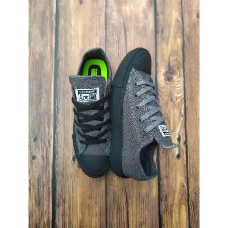 sepatu Converse abu black Chuck taylor Termurah