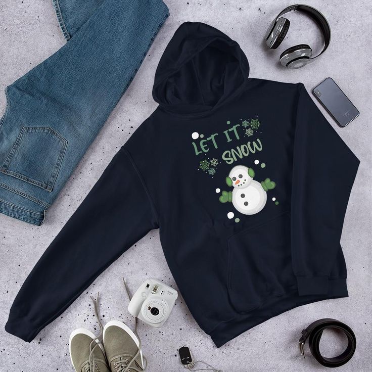 HOODIE WANITA LET IT SNOW /// JUMPER WANITA LUCU FLEECE TEBAL KEKINIAN TERBARU''