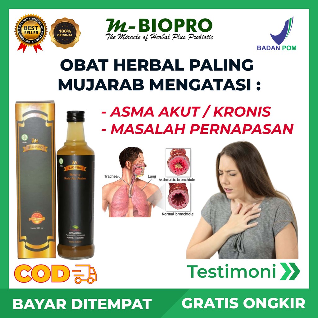 OBAT ASMA SESAK NAFAS MADU ASLI MBIOPRO ORIGINAL MBIOPRO BPOM