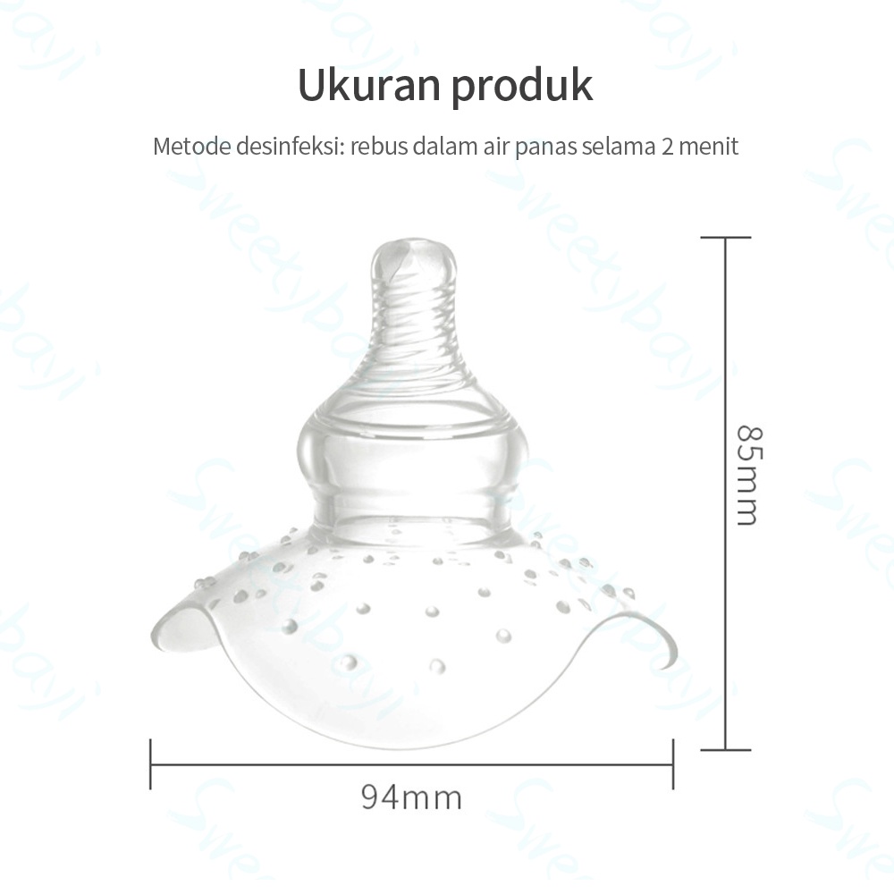 Sweetybayi Penyambung puting / nipple shield /nipple protektor /pelindung puting payudara asi 1pcs