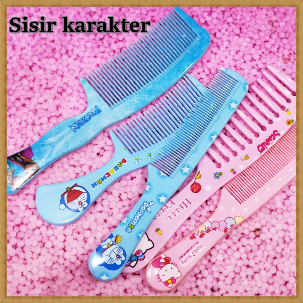 [ORGM] Sisir karakter frozen, kitty, doraemon