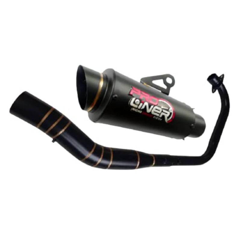 Knalpot ProLiner TR 1 Short Full Black Coating Vixion