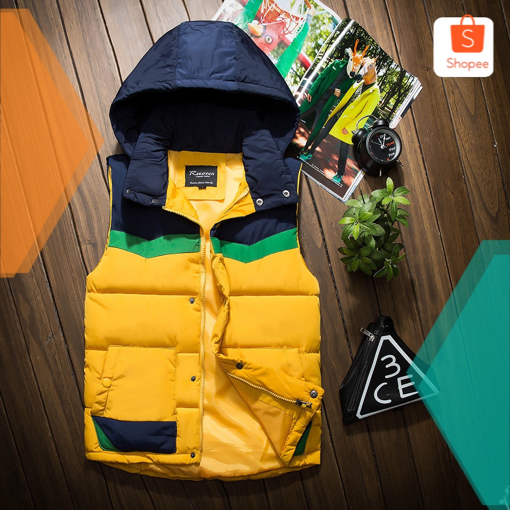 Rompi Katun Pria A Korea Slim Fit Rompi Penebalan Rompi Wanita fashion