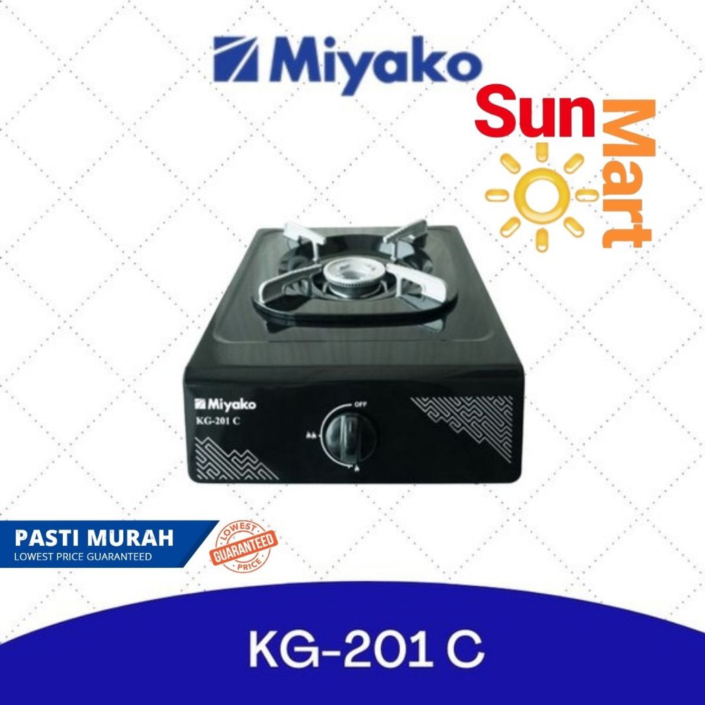 Kompor Gas 1 Tungku KG-201 C Miyako Murah