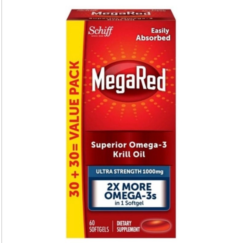 Schiff MegaRed omega 3 krill oil 1000 mg isi 60 softgel
